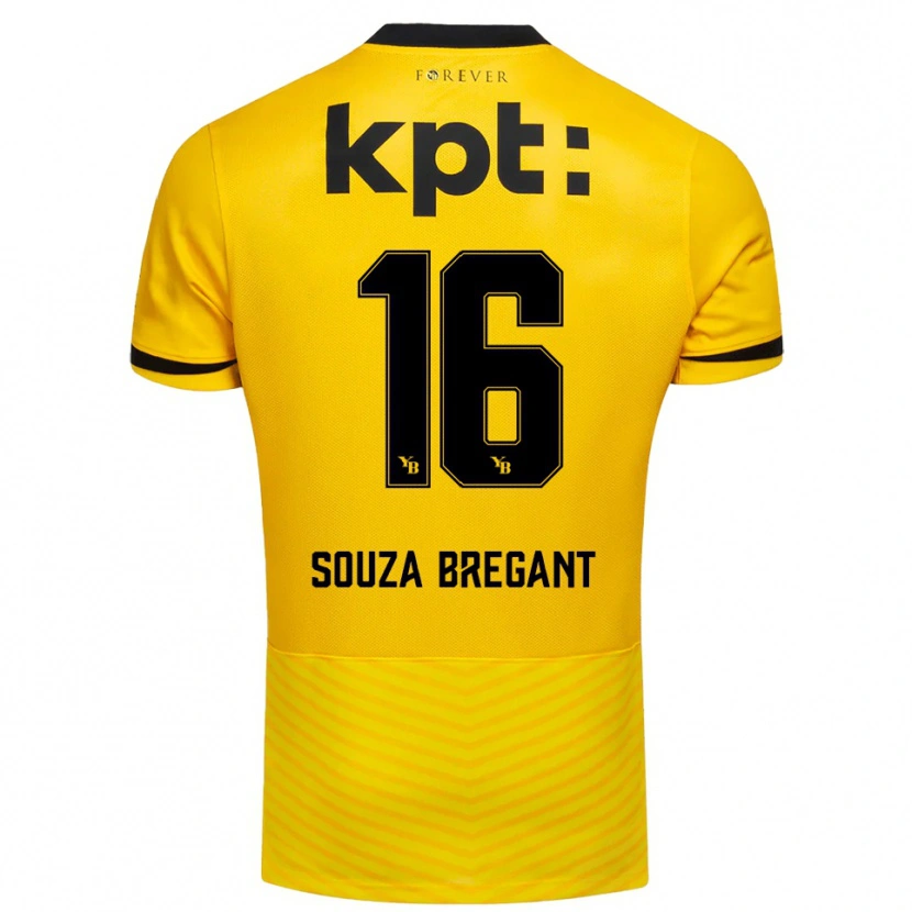Danxen Kinderen Pietro Souza Bregant #16 Geel Zwart Thuisshirt Thuistenue 2025/26 T-Shirt België