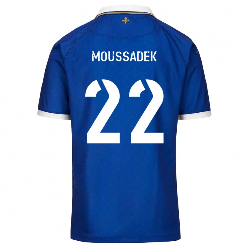 Danxen Kinderen Djamal Moussadek #22 Blauw Goud Thuisshirt Thuistenue 2025/26 T-Shirt België
