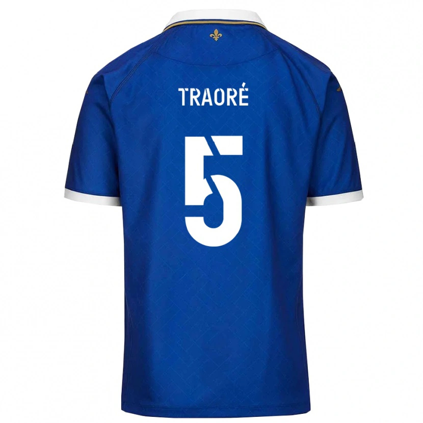 Danxen Kinderen Franck Traoré #5 Blauw Goud Thuisshirt Thuistenue 2025/26 T-Shirt België