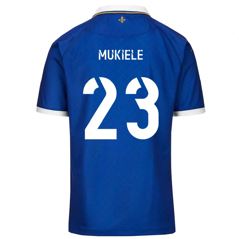 Danxen Kinderen Norvin Mukiele #23 Blauw Goud Thuisshirt Thuistenue 2025/26 T-Shirt België