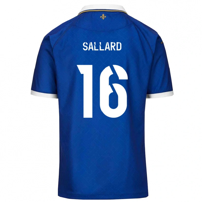 Danxen Kinderen Romain Sallard #16 Blauw Goud Thuisshirt Thuistenue 2025/26 T-Shirt België