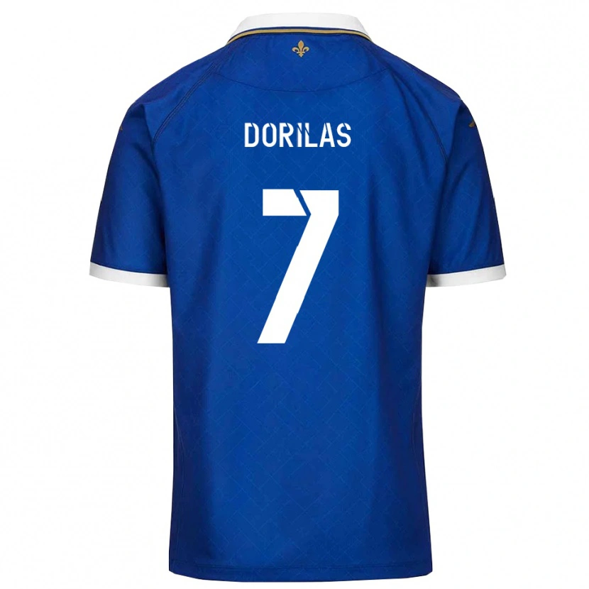 Danxen Kinderen Johan Dorilas #7 Blauw Goud Thuisshirt Thuistenue 2025/26 T-Shirt België