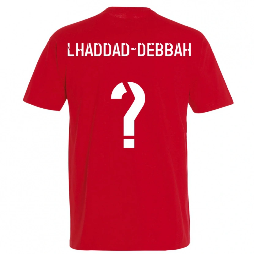 Danxen Kinderen Yanis Lhaddad-Debbah #0 Rood Geel Thuisshirt Thuistenue 2025/26 T-Shirt België
