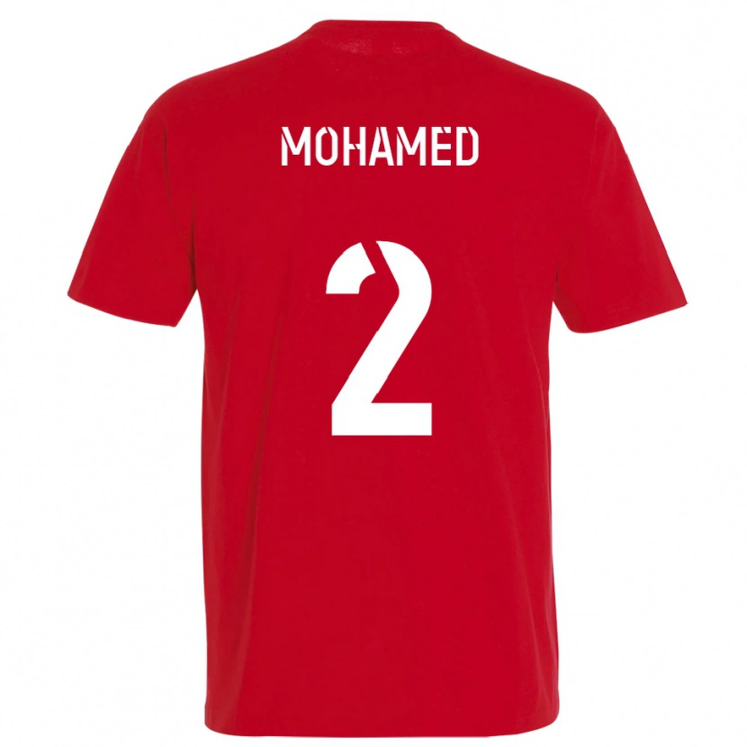Danxen Kinderen Yanis Mohamed #2 Rood Geel Thuisshirt Thuistenue 2025/26 T-Shirt België