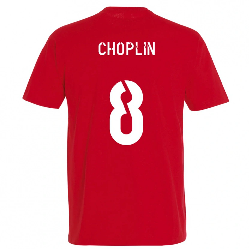 Danxen Kinderen Romain Choplin #8 Rood Geel Thuisshirt Thuistenue 2025/26 T-Shirt België