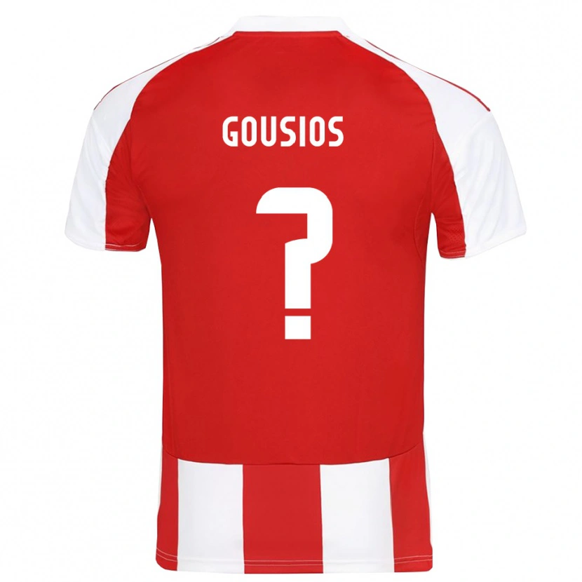 Danxen Kinderen Georgios Gousios #0 Rood Wit Thuisshirt Thuistenue 2025/26 T-Shirt België