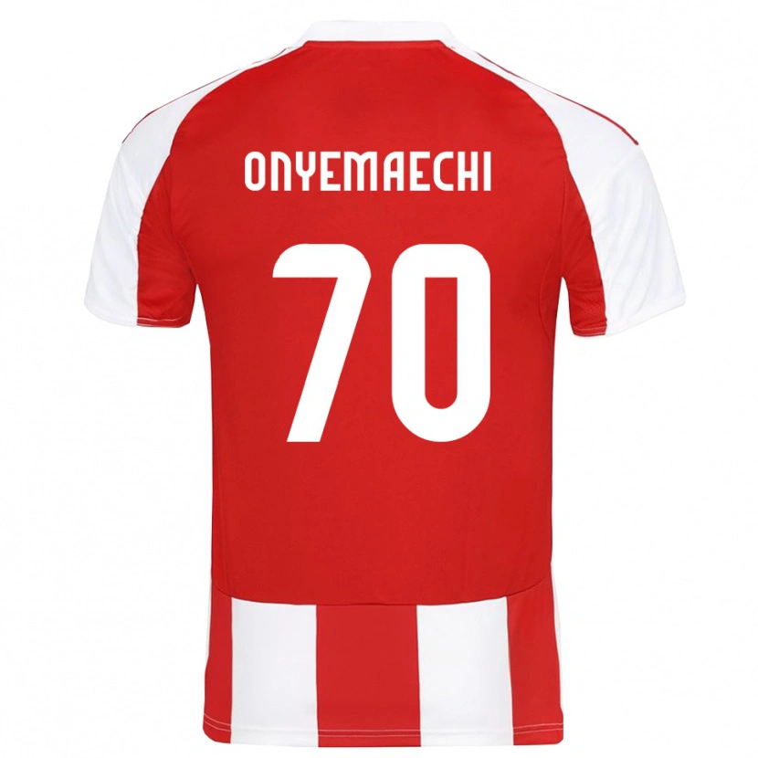 Danxen Kinderen Bruno Onyemaechi #70 Rood Wit Thuisshirt Thuistenue 2025/26 T-Shirt België