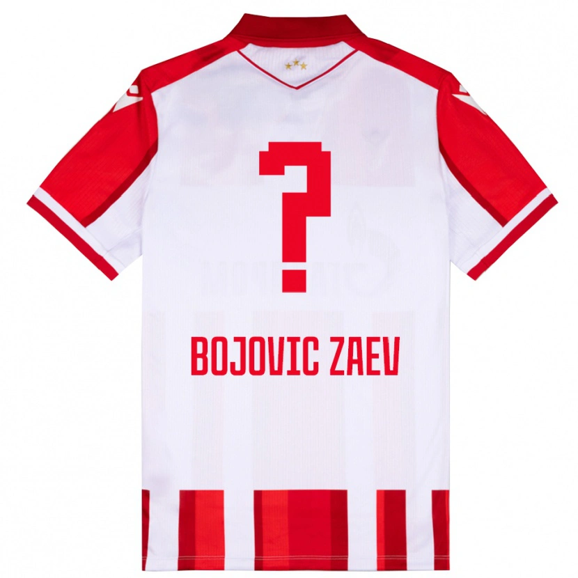 Danxen Kinderen Dusan Bojovic Zaev #0 Rood Wit Thuisshirt Thuistenue 2025/26 T-Shirt België