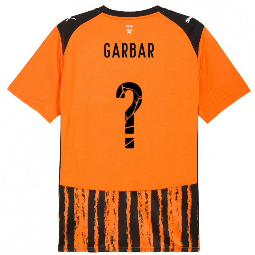 Danxen Kinderen Mykhaylo Garbar #0 Oranje Zwart Thuisshirt Thuistenue 2025/26 T-Shirt België
