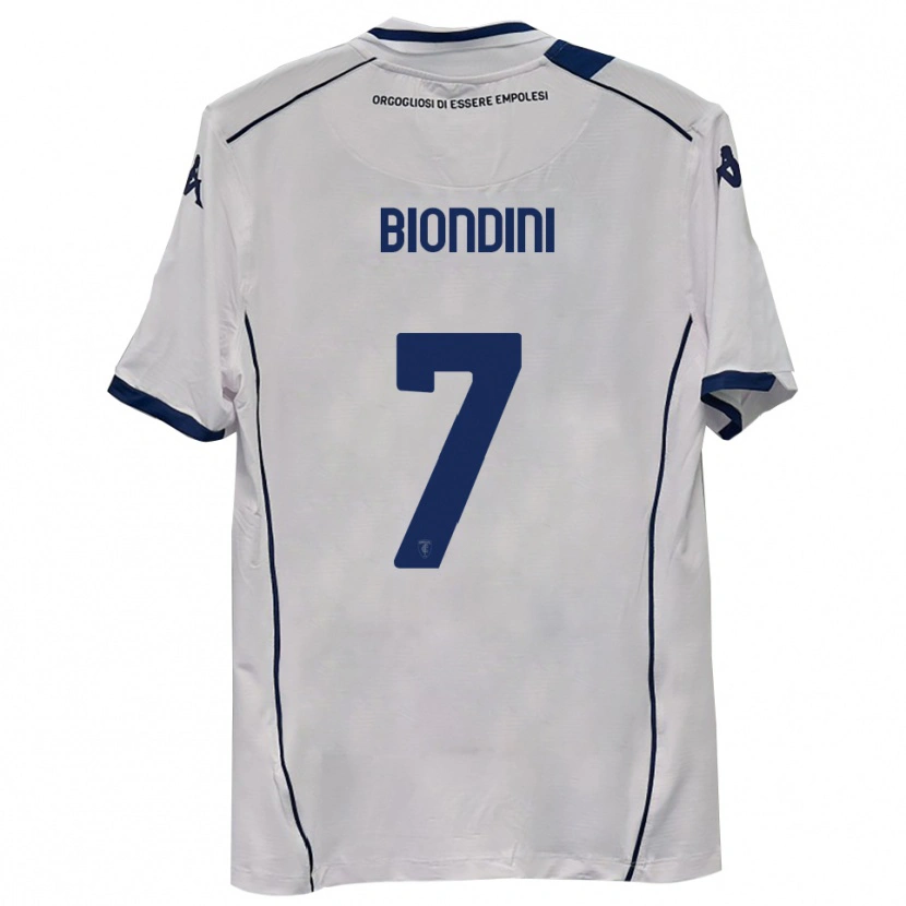 Danxen Kinderen Edoardo Biondini #7 Donkerblauw Uitshirt Uittenue 2025/26 T-Shirt België