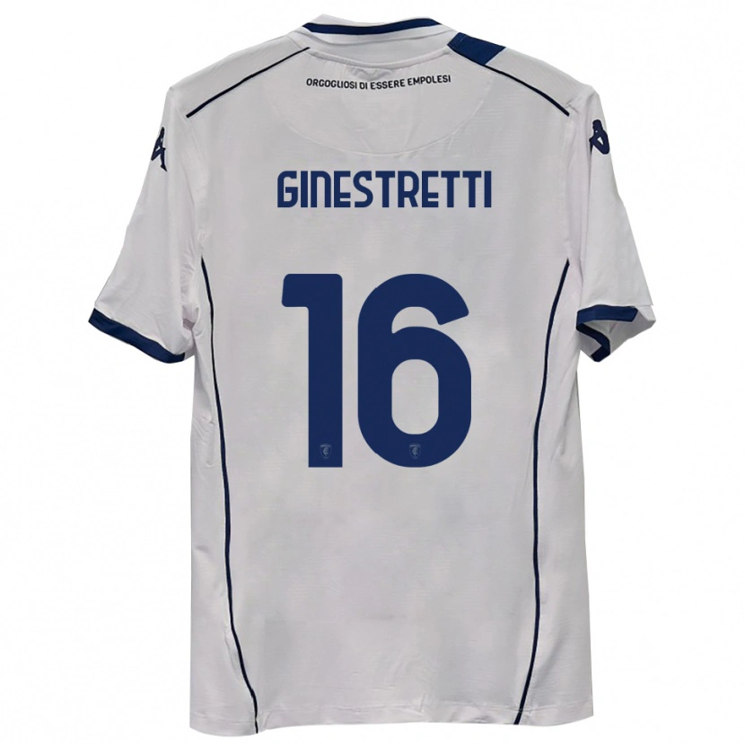 Danxen Kinderen Davide Ginestretti #16 Donkerblauw Uitshirt Uittenue 2025/26 T-Shirt België