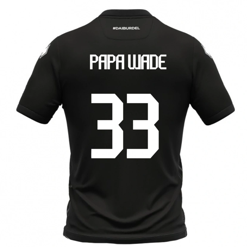 Danxen Kinderen Ibrahima Papa Wade #33 Zwart Wit Uitshirt Uittenue 2025/26 T-Shirt België