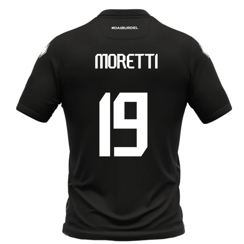 Danxen Kinderen Noah Moretti #19 Zwart Wit Uitshirt Uittenue 2025/26 T-Shirt België