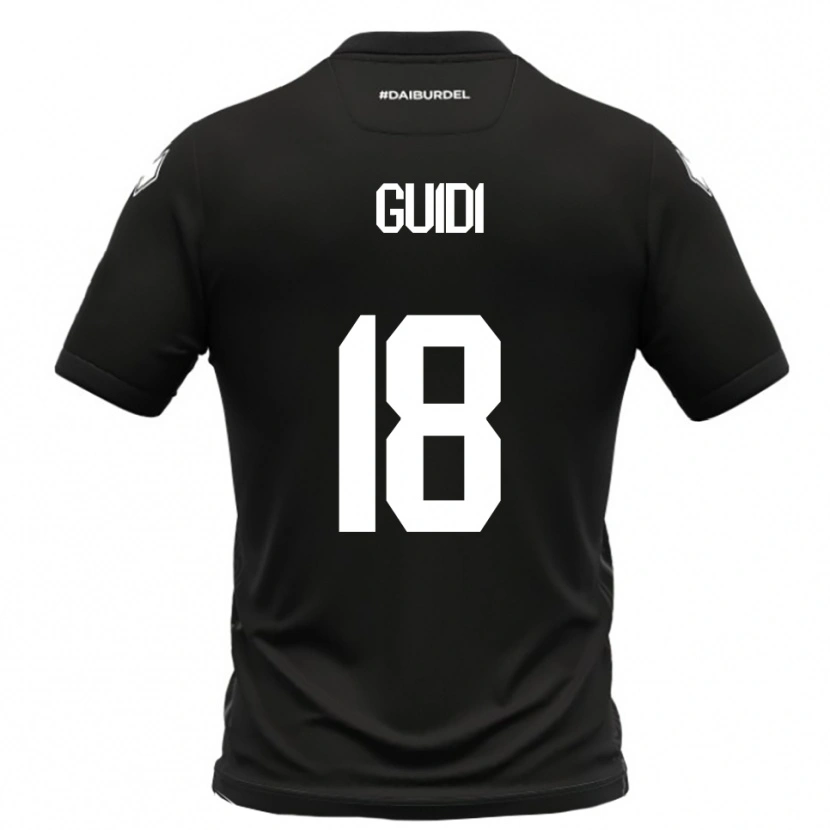 Danxen Kinderen Matteo Guidi #18 Zwart Wit Uitshirt Uittenue 2025/26 T-Shirt België
