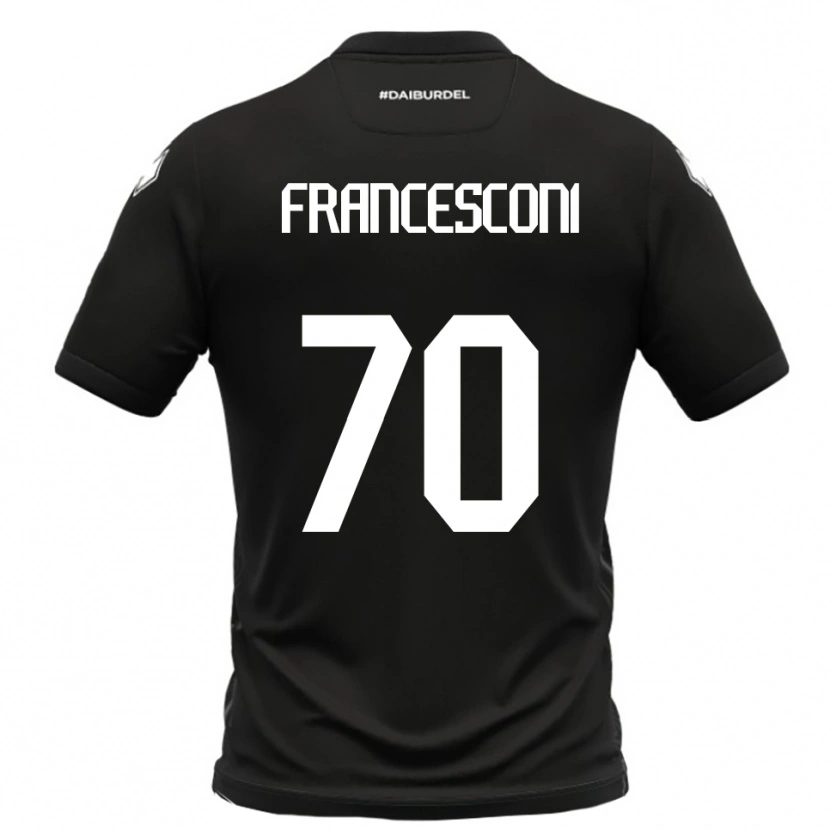 Danxen Kinderen Matteo Francesconi #70 Zwart Wit Uitshirt Uittenue 2025/26 T-Shirt België