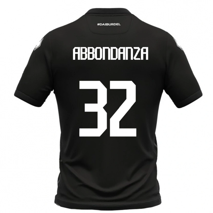 Danxen Kinderen Simone Abbondanza #32 Zwart Wit Uitshirt Uittenue 2025/26 T-Shirt België
