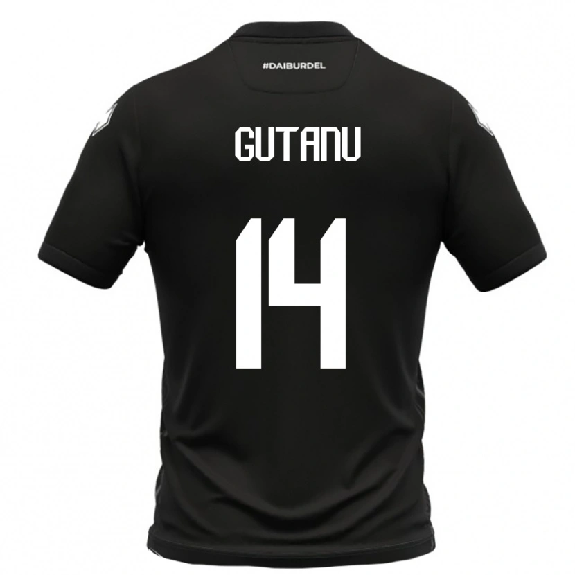Danxen Kinderen Victor Gutanu #14 Zwart Wit Uitshirt Uittenue 2025/26 T-Shirt België
