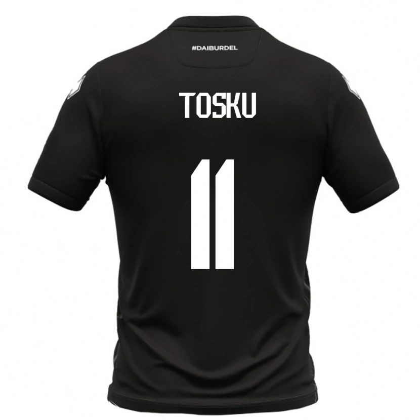 Danxen Kinderen Frederik Tosku #11 Zwart Wit Uitshirt Uittenue 2025/26 T-Shirt België