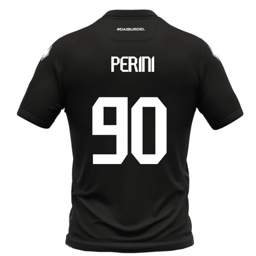 Danxen Kinderen Giovanni Perini #90 Zwart Wit Uitshirt Uittenue 2025/26 T-Shirt België