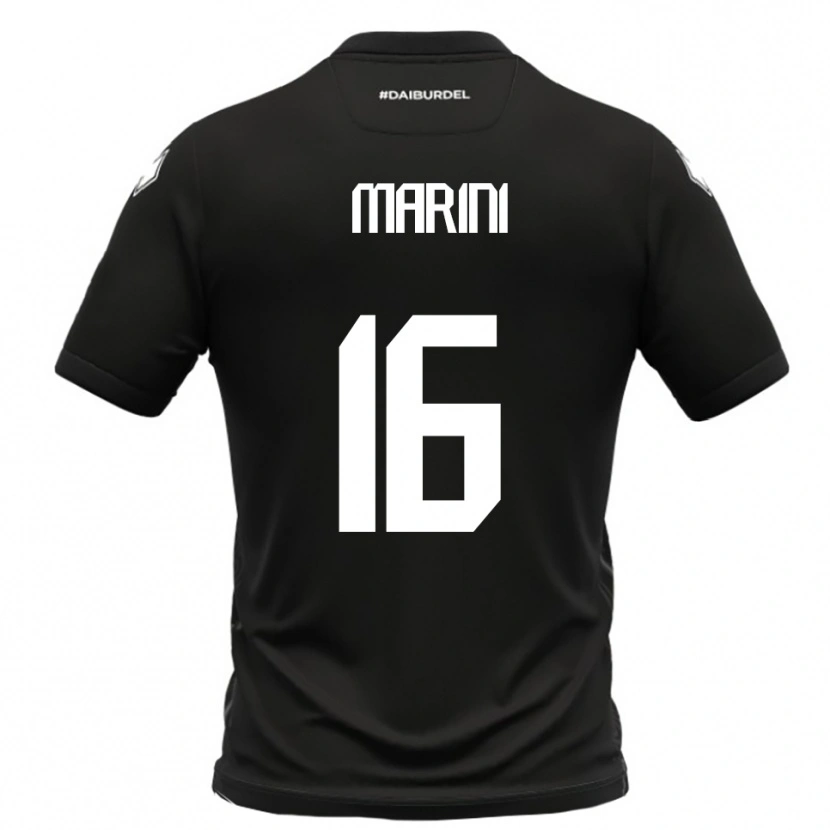 Danxen Kinderen David Marini #16 Zwart Wit Uitshirt Uittenue 2025/26 T-Shirt België