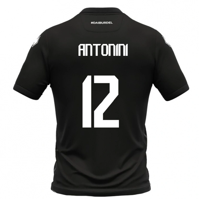 Danxen Kinderen Francesco Antonini #12 Zwart Wit Uitshirt Uittenue 2025/26 T-Shirt België