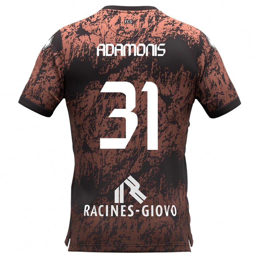 Danxen Kinderen Marius Adamonis #31 Bruin Zwart Uitshirt Uittenue 2025/26 T-Shirt België