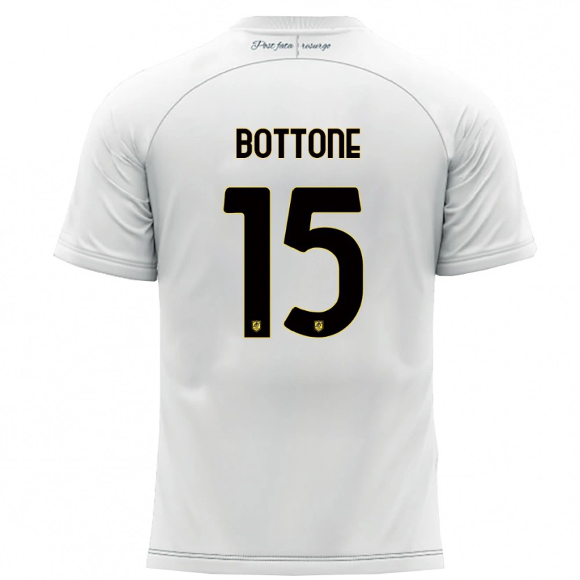 Danxen Kinderen Salvatore Bottone #15 Wit Geel Uitshirt Uittenue 2025/26 T-Shirt België