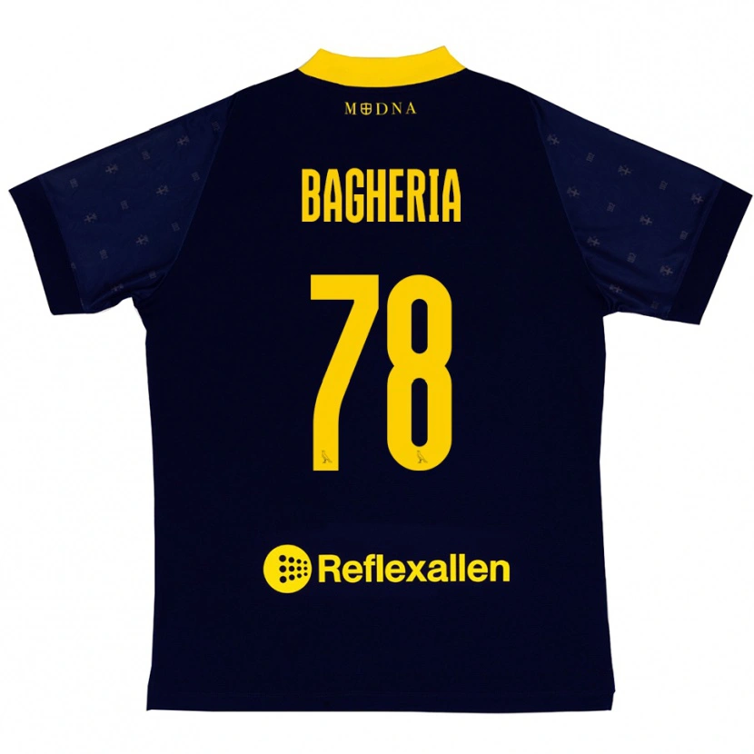 Danxen Kinderen Fabrizio Bagheria #78 Donkerblauw Geel Uitshirt Uittenue 2025/26 T-Shirt België