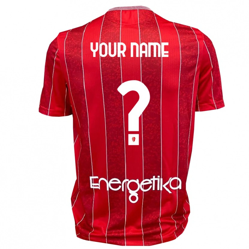 Danxen Kinderen Uw Naam #0 Rood Wit Uitshirt Uittenue 2025/26 T-Shirt België