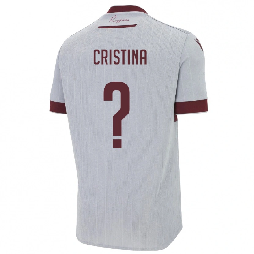Danxen Kinderen Mosca Cristina #0 Bourgondië Wit Uitshirt Uittenue 2025/26 T-Shirt België