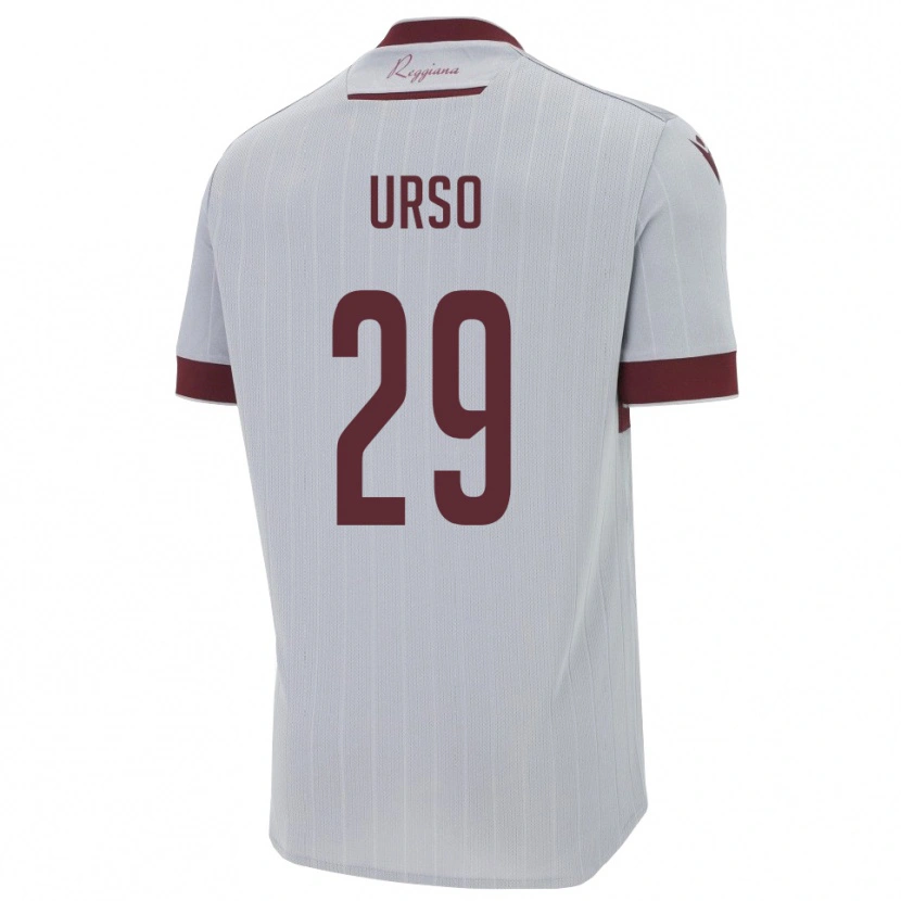 Danxen Kinderen Oliver Urso #29 Bourgondië Wit Uitshirt Uittenue 2025/26 T-Shirt België
