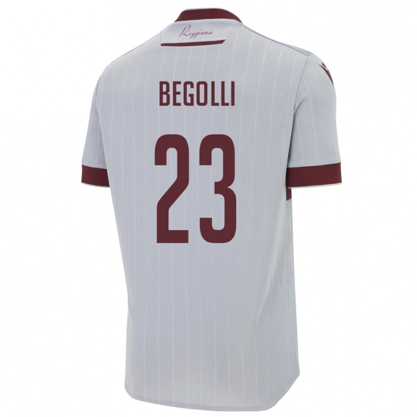 Danxen Kinderen Leo Begolli #23 Bourgondië Wit Uitshirt Uittenue 2025/26 T-Shirt België