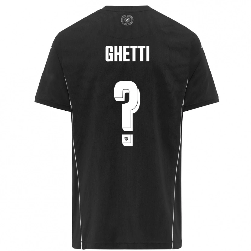 Danxen Kinderen Davide Ghetti #0 Zwart Wit Uitshirt Uittenue 2025/26 T-Shirt België