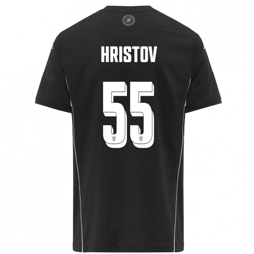 Danxen Kinderen Petko Hristov #55 Zwart Wit Uitshirt Uittenue 2025/26 T-Shirt België