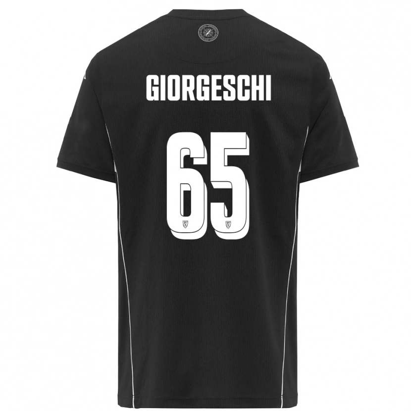 Danxen Kinderen Simone Giorgeschi #65 Zwart Wit Uitshirt Uittenue 2025/26 T-Shirt België