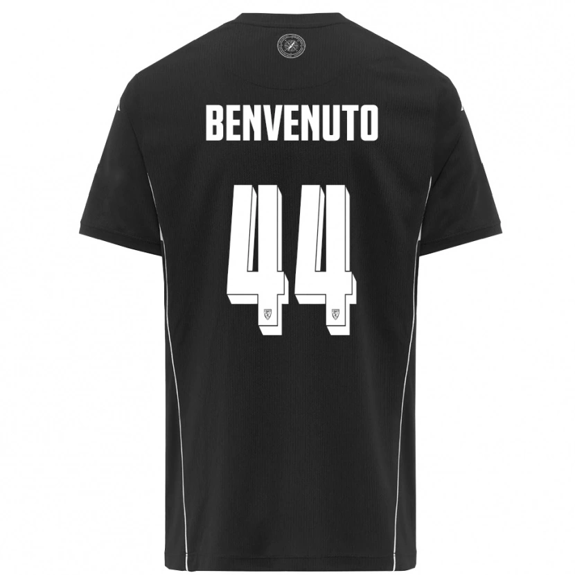 Danxen Kinderen Mattia Benvenuto #44 Zwart Wit Uitshirt Uittenue 2025/26 T-Shirt België