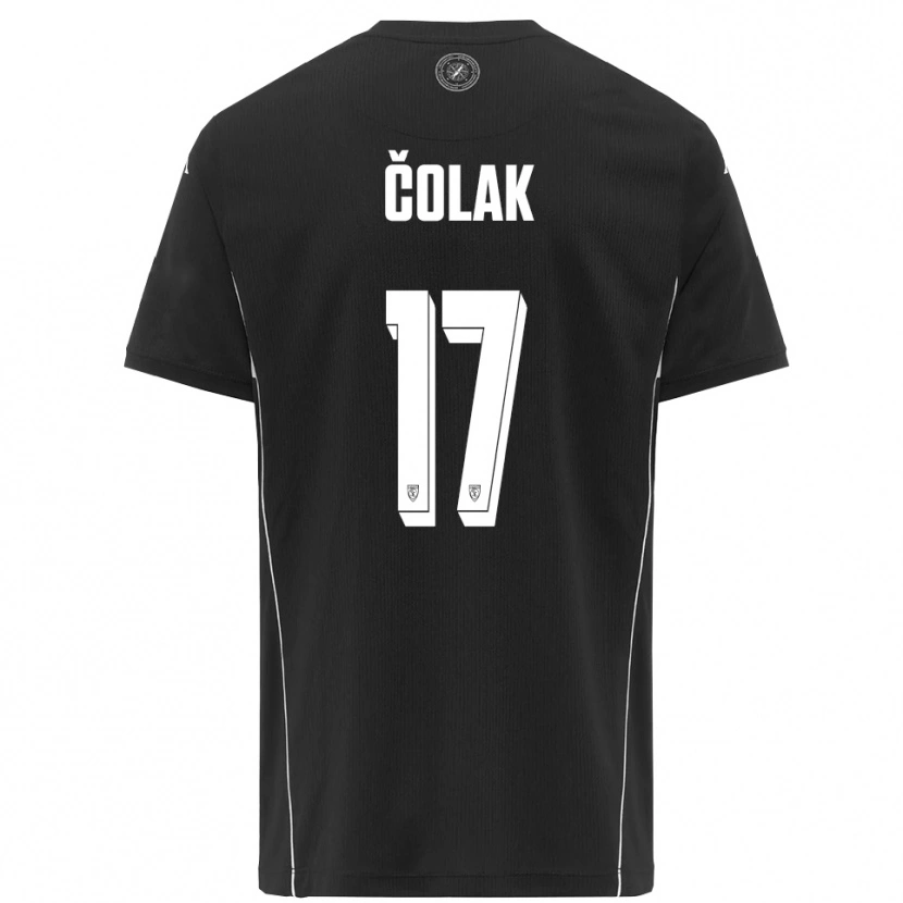 Danxen Kinderen Antonio Colak #17 Zwart Wit Uitshirt Uittenue 2025/26 T-Shirt België