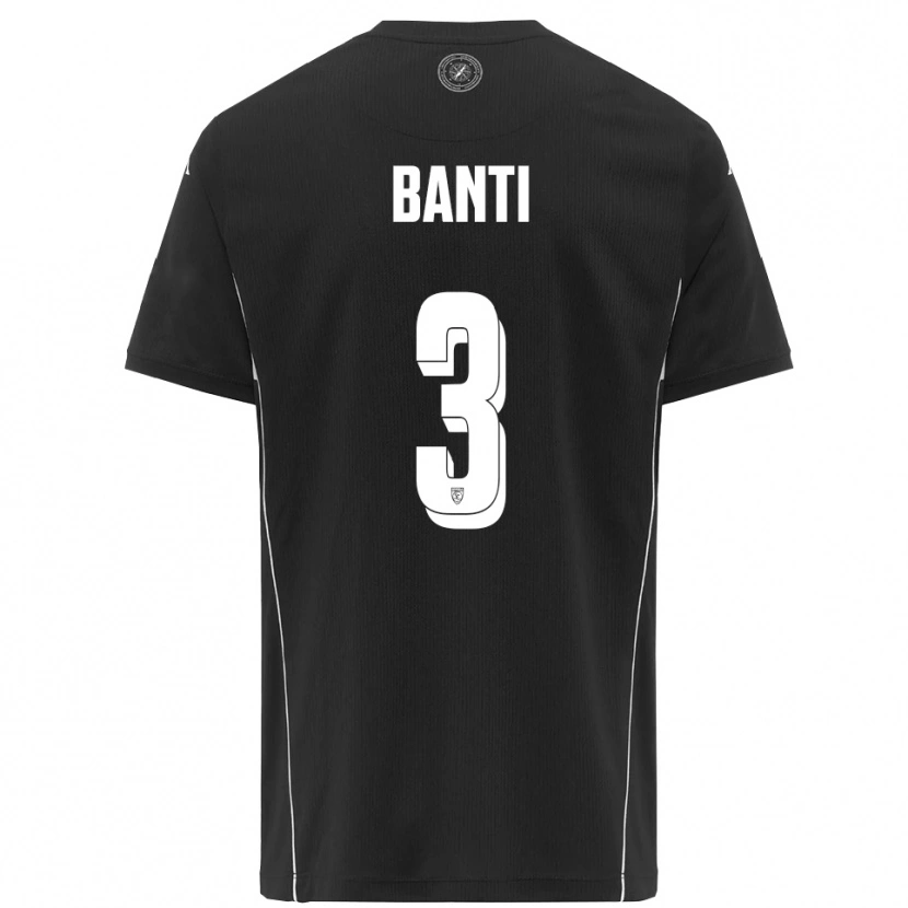 Danxen Kinderen Alessandro Banti #3 Zwart Wit Uitshirt Uittenue 2025/26 T-Shirt België