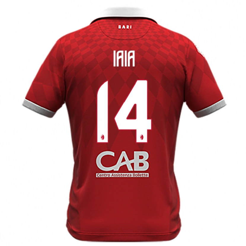 Danxen Kinderen Pasquale Iaia #14 Rood Wit Uitshirt Uittenue 2025/26 T-Shirt België