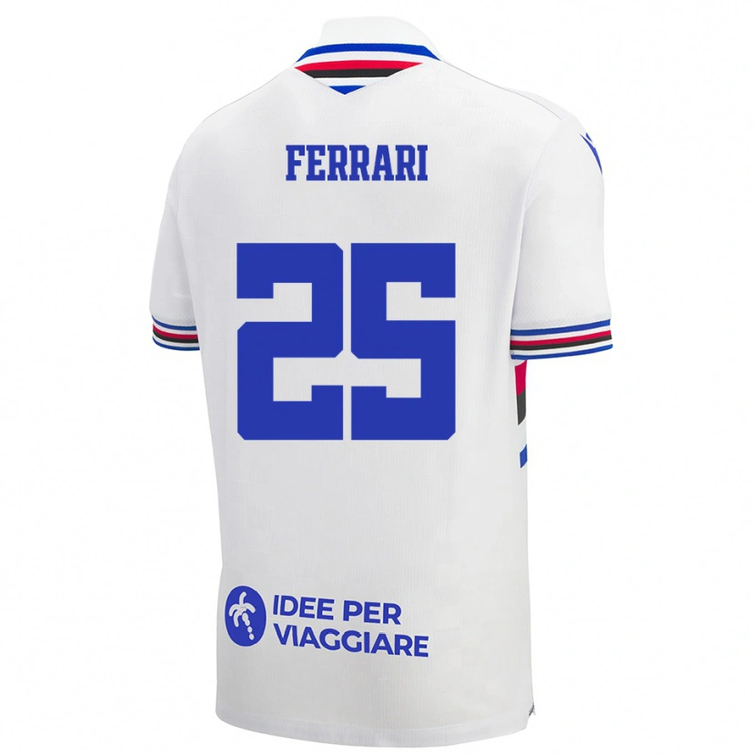Danxen Kinderen Alex Ferrari #25 Wit Blauw Rood Uitshirt Uittenue 2025/26 T-Shirt België
