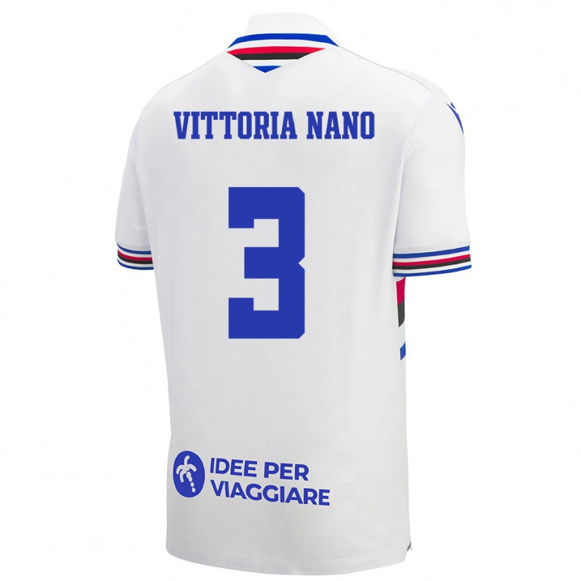 Danxen Kinderen Maria Vittoria Nano #3 Wit Blauw Rood Uitshirt Uittenue 2025/26 T-Shirt België