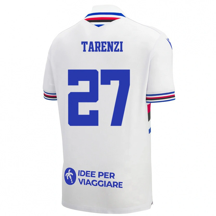 Danxen Kinderen Stefania Tarenzi #27 Wit Blauw Rood Uitshirt Uittenue 2025/26 T-Shirt België
