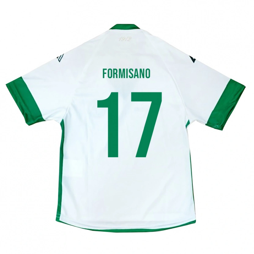 Danxen Kinderen Pasquale Formisano #17 Wit Groen Blauw Uitshirt Uittenue 2025/26 T-Shirt België