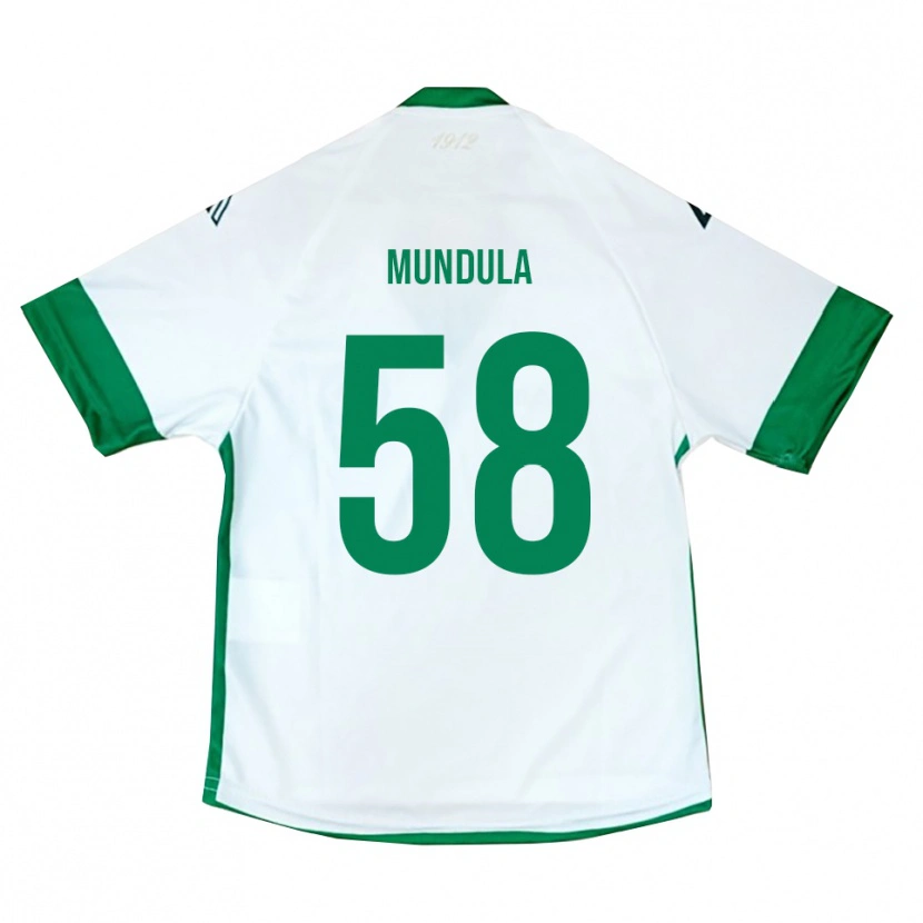 Danxen Kinderen Ciro Mundula #58 Wit Groen Blauw Uitshirt Uittenue 2025/26 T-Shirt België