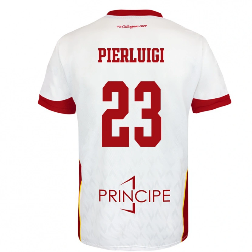 Danxen Kinderen Federico Pierluigi #23 Wit Rood Uitshirt Uittenue 2025/26 T-Shirt België