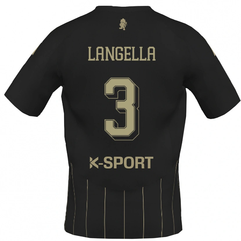 Danxen Kinderen Matteo Langella #3 Grijs Wit Uitshirt Uittenue 2025/26 T-Shirt België