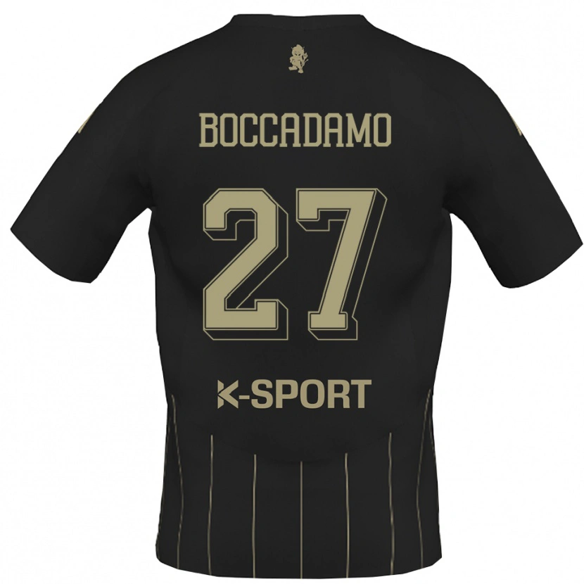 Danxen Kinderen Antonio Boccadamo #27 Grijs Wit Uitshirt Uittenue 2025/26 T-Shirt België