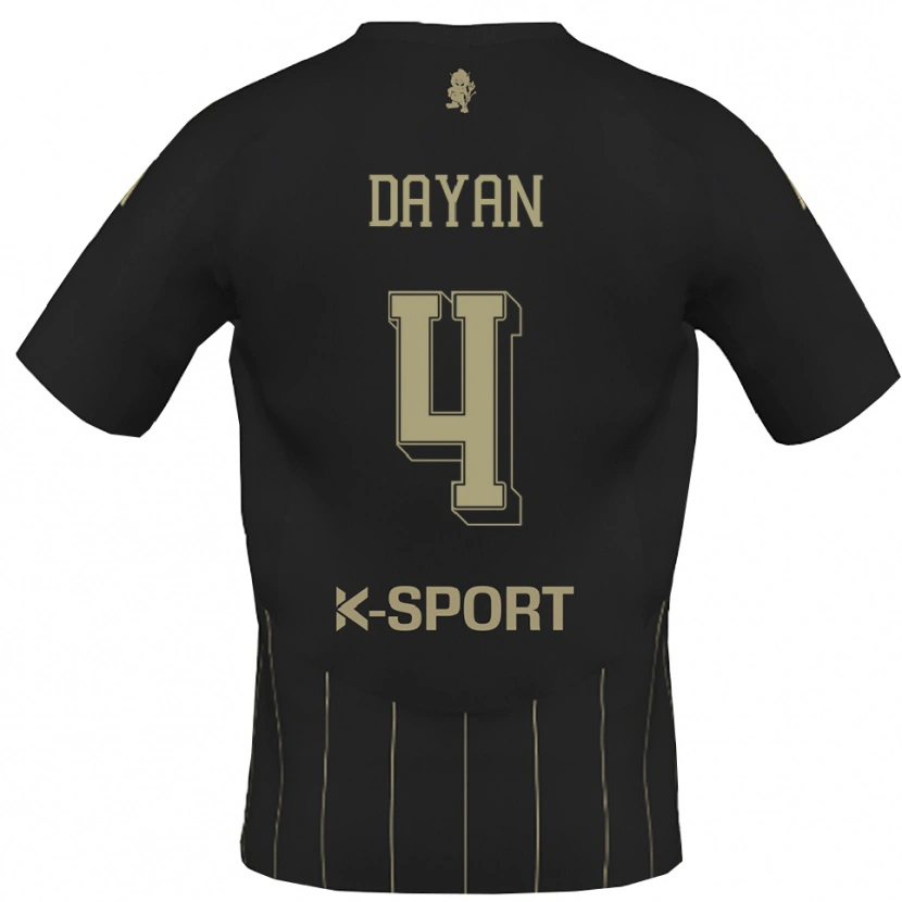 Danxen Kinderen Pedro Dayan #4 Grijs Wit Uitshirt Uittenue 2025/26 T-Shirt België