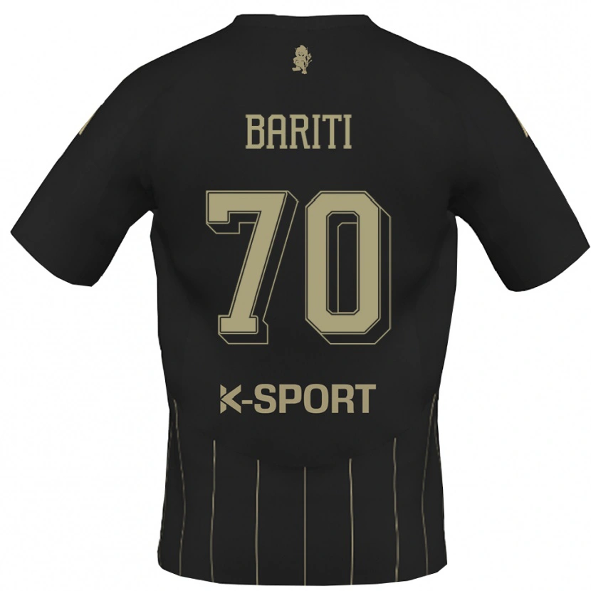 Danxen Kinderen Davide Bariti #70 Grijs Wit Uitshirt Uittenue 2025/26 T-Shirt België