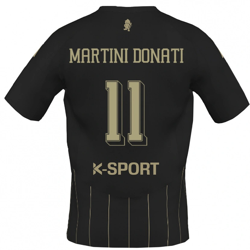 Danxen Kinderen Cesare Martini Donati #11 Grijs Wit Uitshirt Uittenue 2025/26 T-Shirt België